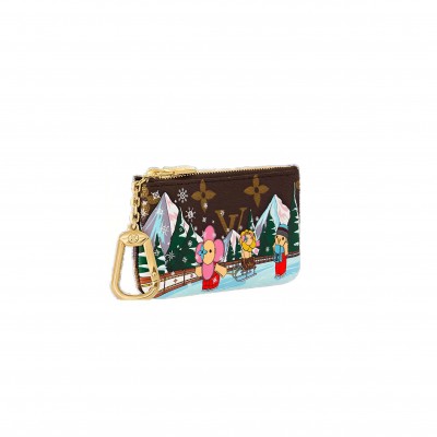 LOUIS VUITTON KEY POUCH COATED CANVAS M82620 (12*7cm) 